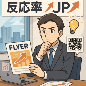 チラシや印刷物の反応率を上げたい様子