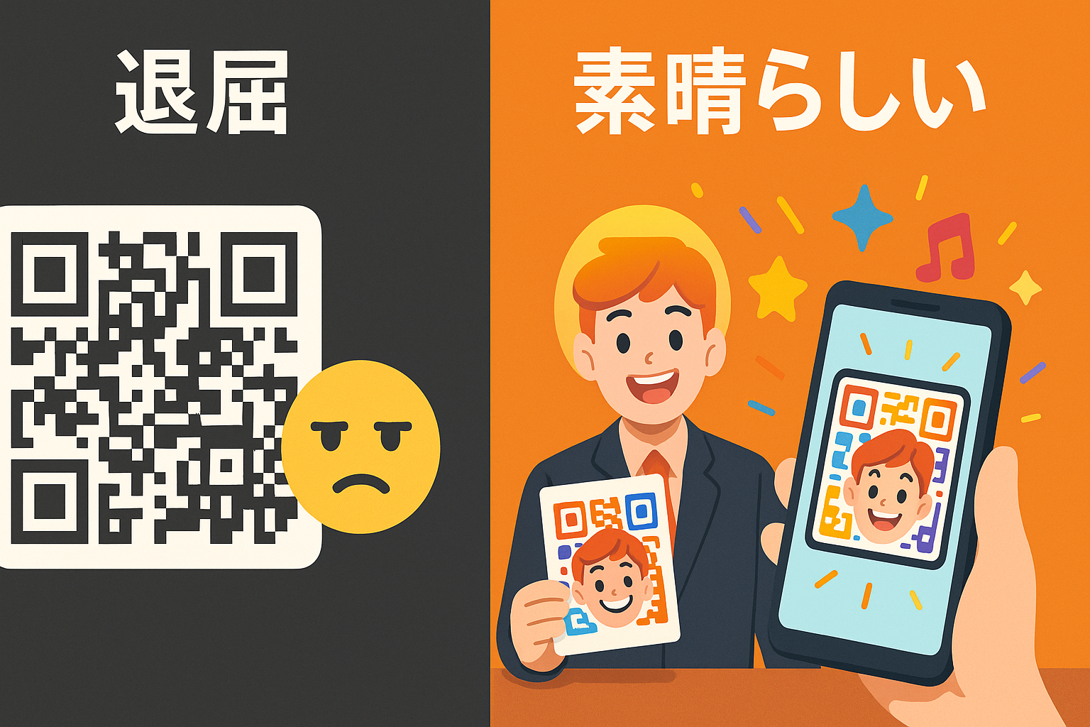 AwesomeQRのランディングページのサムネイル