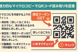 魅力的なマイクロコピーでQRコード読み取りを促進