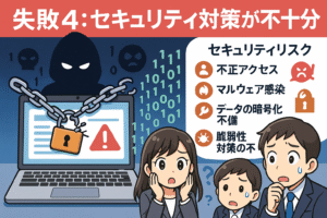 Webアンケートにおいてセキュリティ対策が不十分で、情報漏洩のリスクがある様子