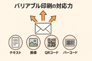 QRコードなどバリアブル印刷の対応力