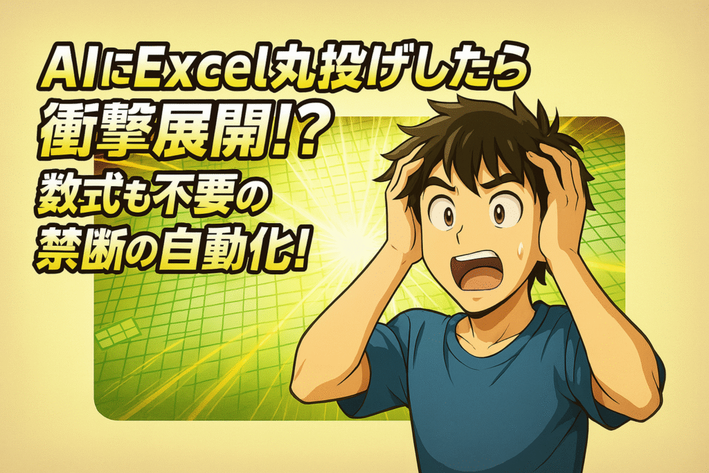 【Gemini CLI x Excel】第3弾：もう数式いらず？面倒なExcelの集計作業をAIに丸投げしてみたのサムネイル画像