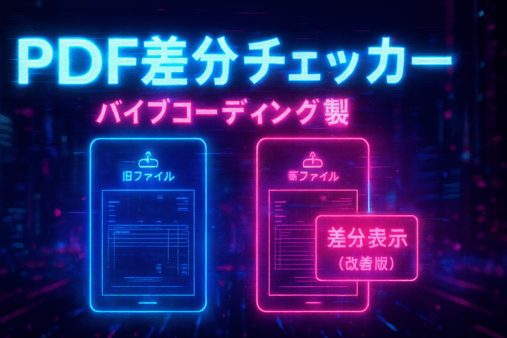 PDF差分チェッカーバイブコーディング編のサムネイル画像