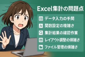 アンケート集計におけるExcelでの集計の問題点