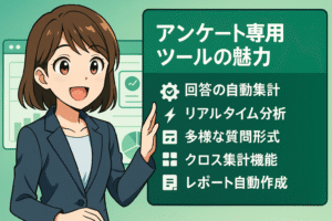 アンケート専用ツールの魅力
