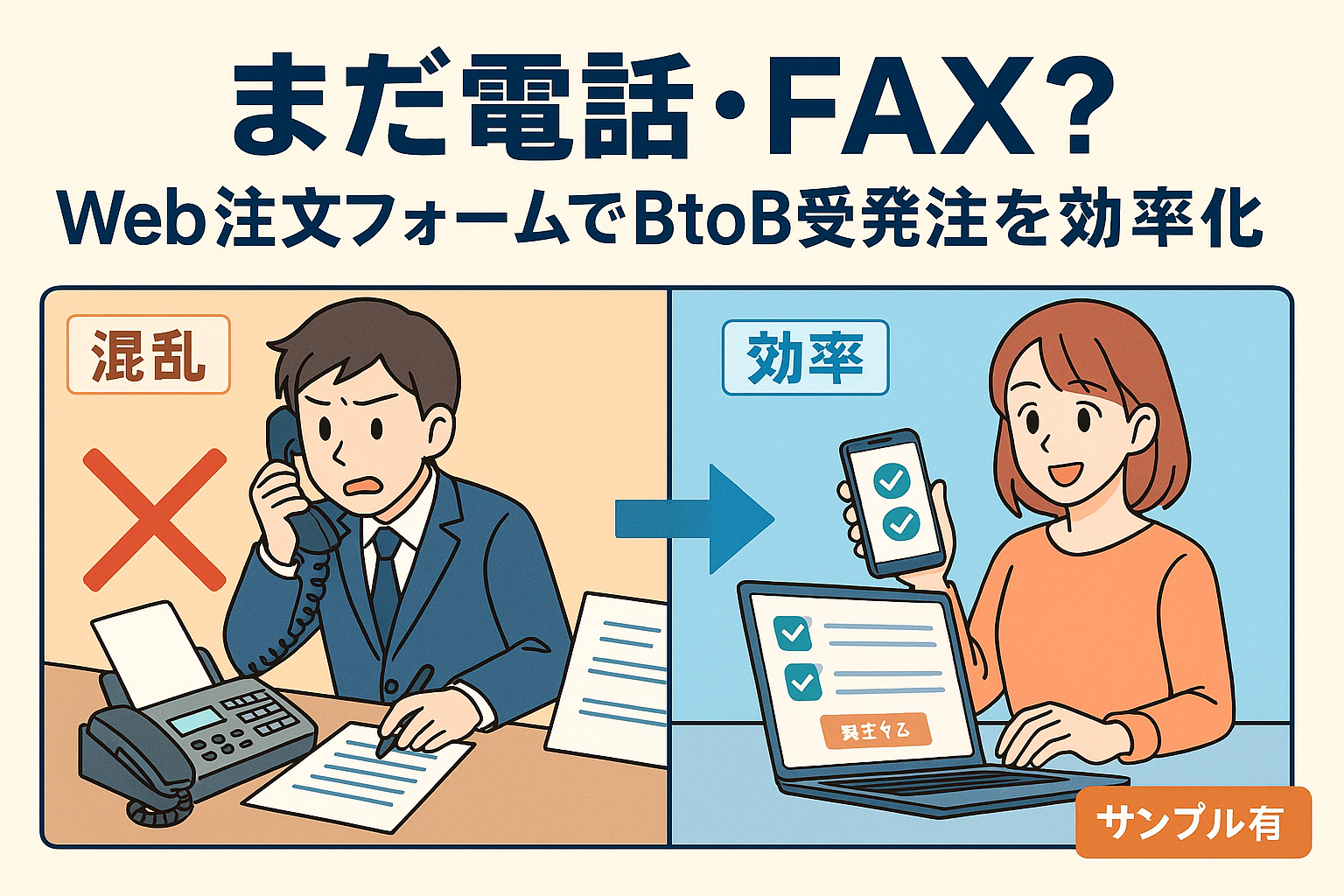 BtoB向けWeb注文フォーム作成の5つのポイントのサムネイル画像