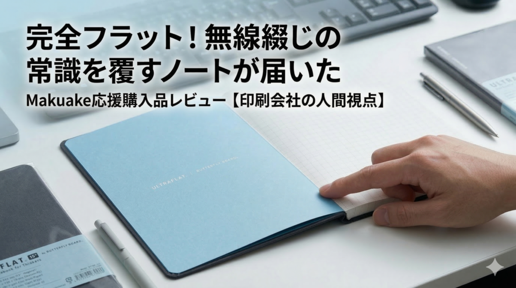 ウルトラフラットノートのレビューのアイキャッチ画像