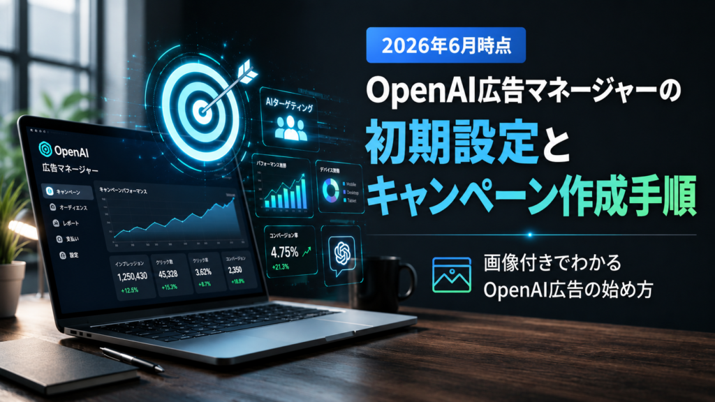 OpenAI広告マネージャーの初期設定ガイド