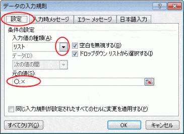 入力規則のコピーと貼り付け Excel Tokyo Bunkyudo